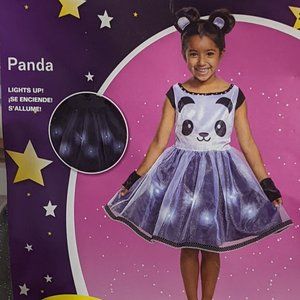 Halloween Costume - Light Up Panda Dress w/ Panda Ears - Size 2T - Very Cute!